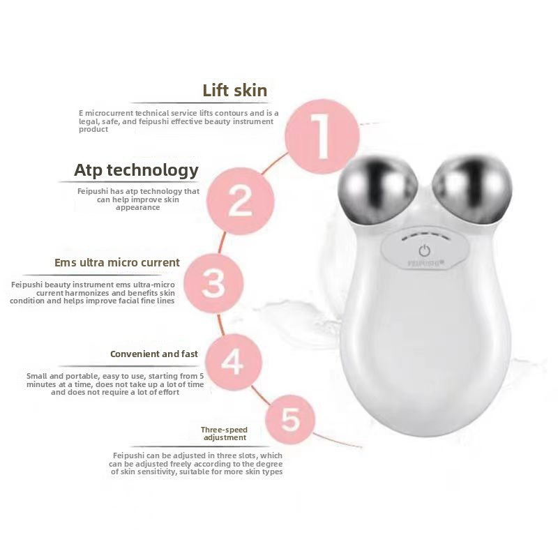Microcurrent Facial Massager with Color Light