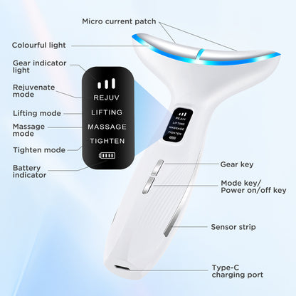 Microcurrent Light Therapy Neck Massager