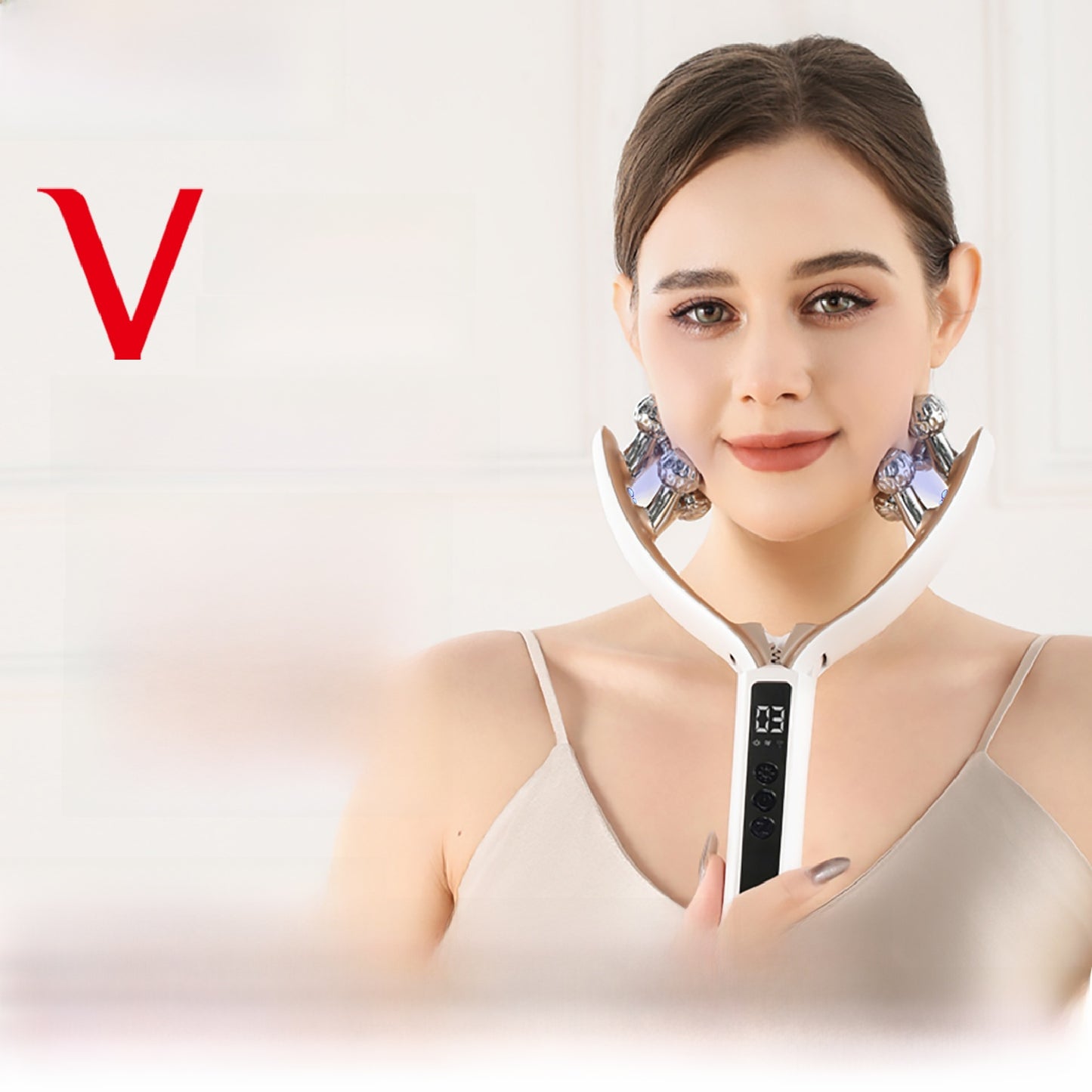 Microcurrent RF Facial Lifting Massage Device