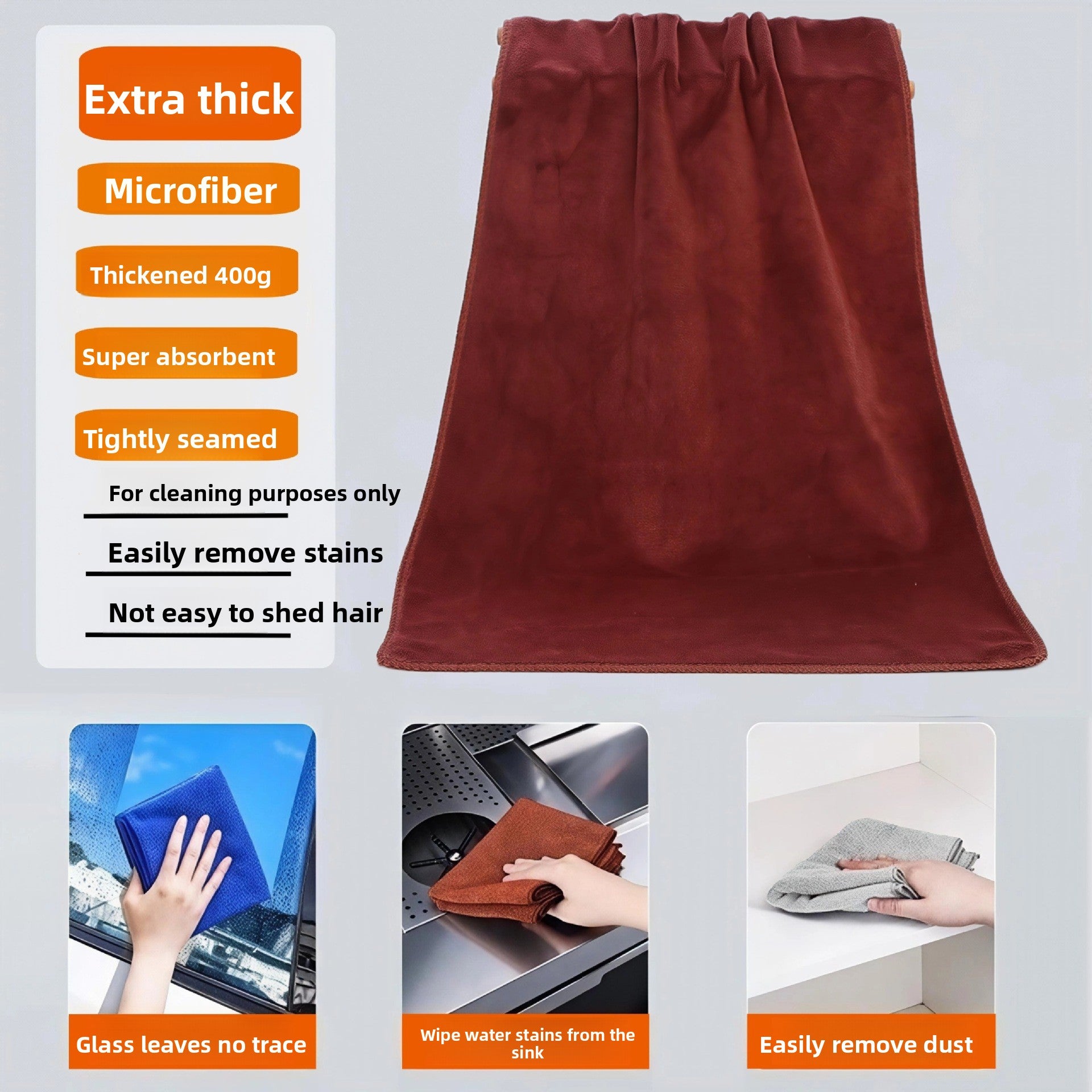 Microfiber Absorbent Cleaning Towel
