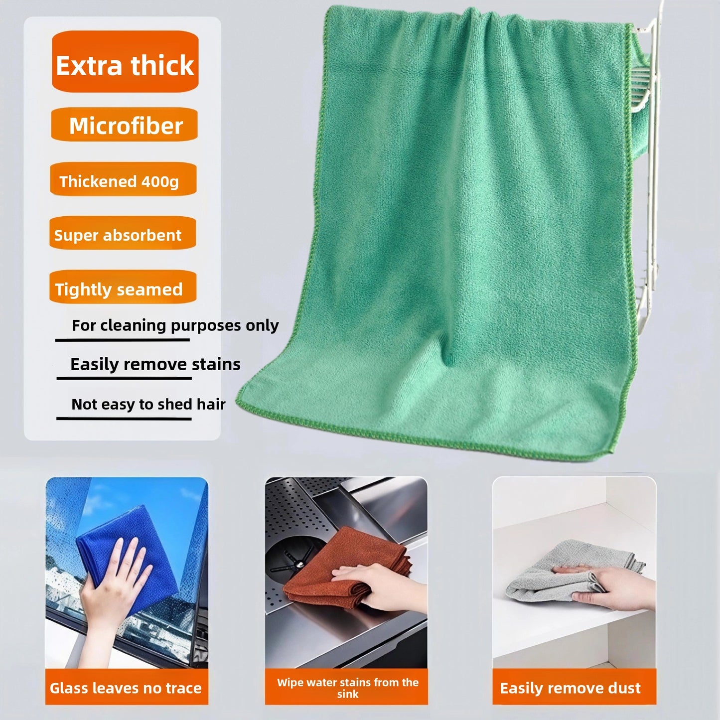 Microfiber Absorbent Cleaning Towel