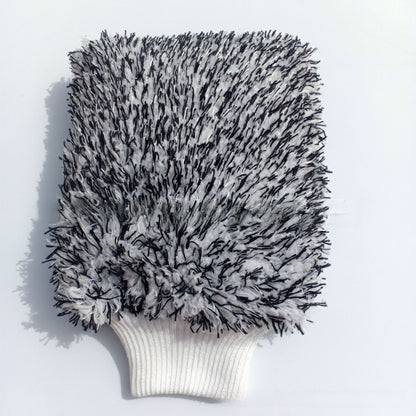 Microfiber Car Cleaning Gloves with Coral Fleece