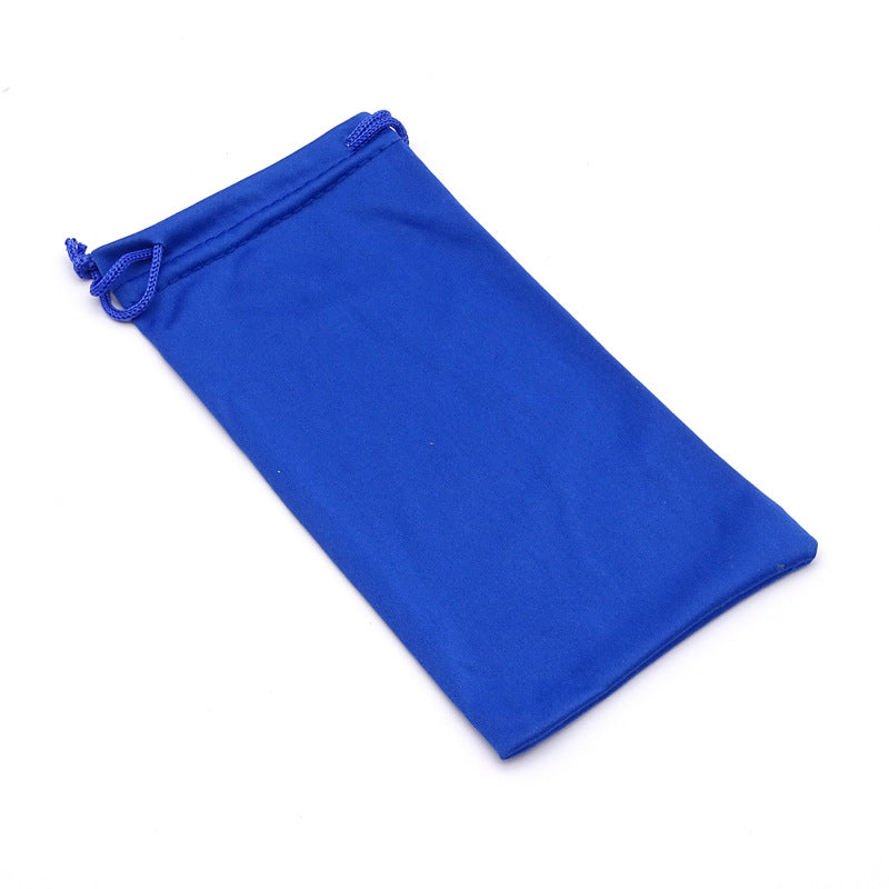 Microfiber Glasses Drawstring Bag with Cleaning Cloth