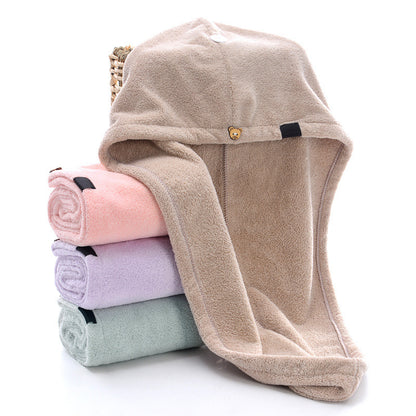 Microfiber Hair Drying Cap Towel