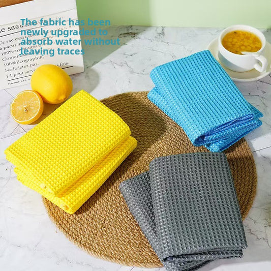 Microfiber Waffle Cleaning Towel for Car and Glass