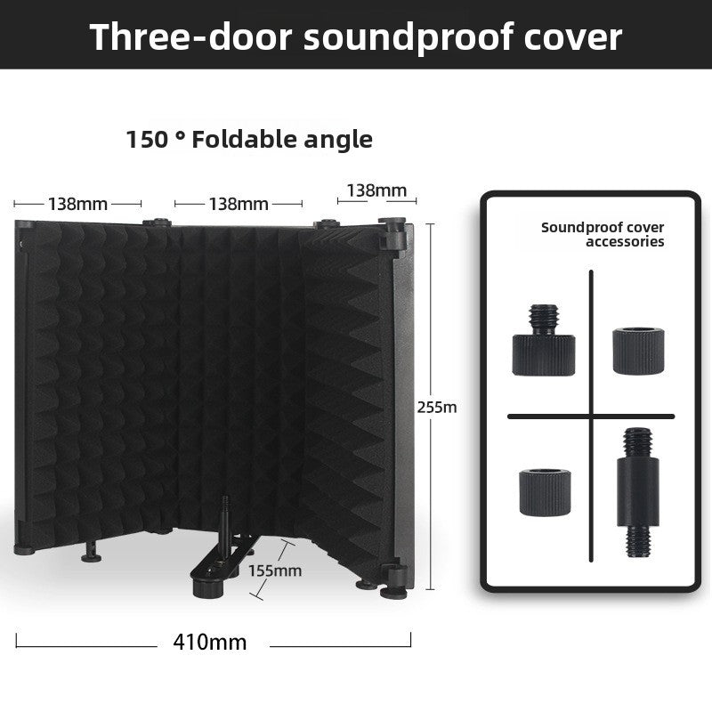 Microphone sound insulation cover