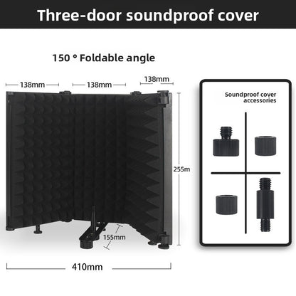 Microphone sound insulation cover