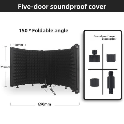 Microphone sound insulation cover