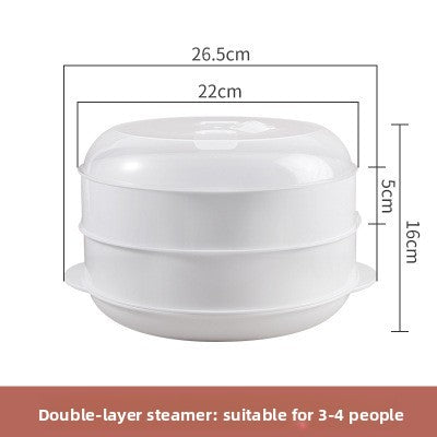 Microwave oven steamer box steamer box