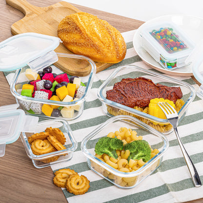 Microwave Safe Glass Lunch Box Set with Freshness Seal