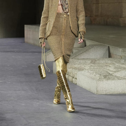 Mid-calf boots