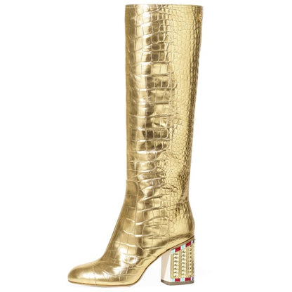 Mid-calf boots