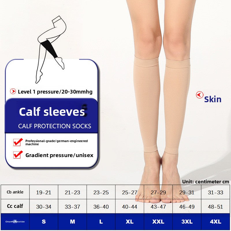 Mid-calf to knee-high elastic stockings