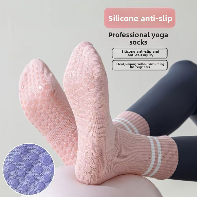 Mid-Calf Yoga Socks