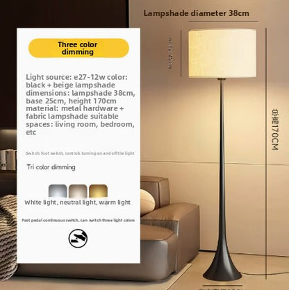 Mid-Century Modern Floor Lamp with Storage and Dimming