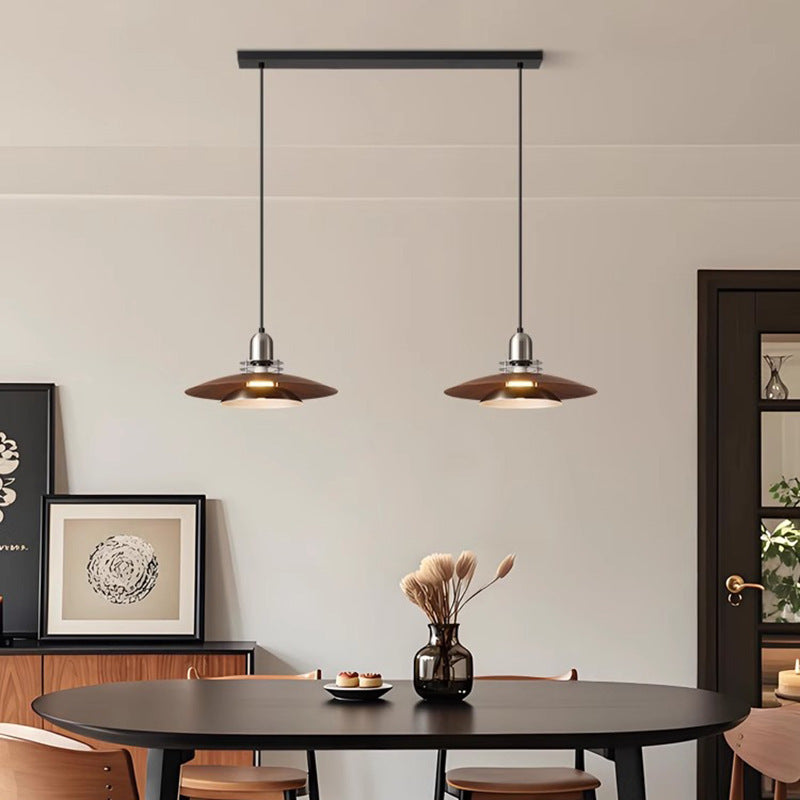 Mid-Century Style UFO Pendant Lamp Iron Art Dining Room Lighting