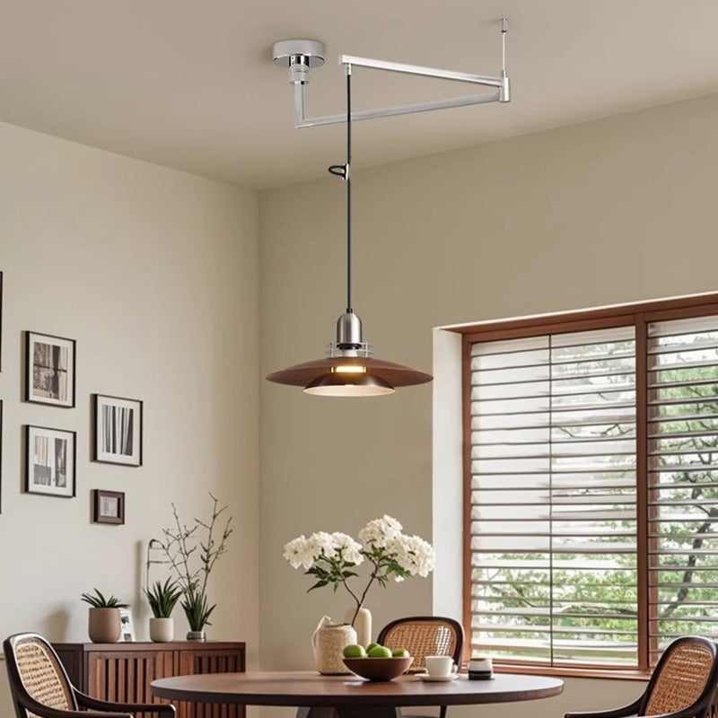 Mid-Century Style UFO Pendant Lamp Iron Art Dining Room Lighting