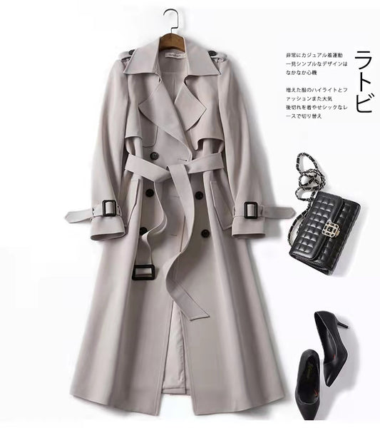 Mid-Length British Style Windbreaker