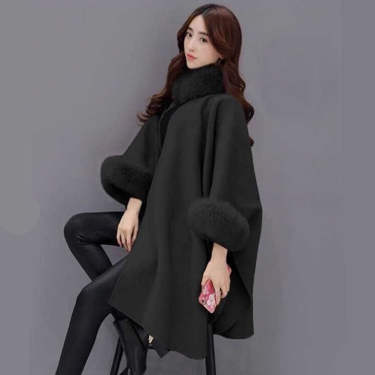 Mid-length woolen coat