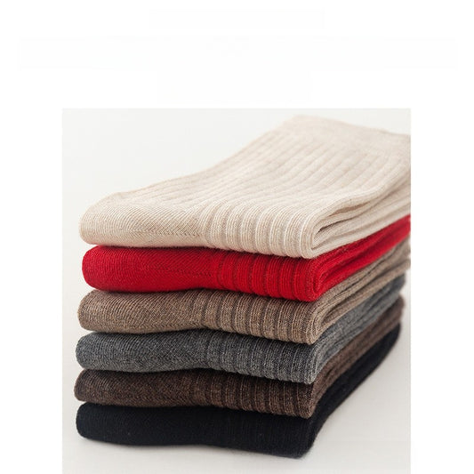 Mid-tube socks warm in autumn and winter
