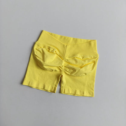 Mid Waist Butt Lifting Yoga Shorts