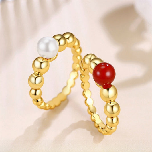 Middle Ancient Scenery Gold Ring