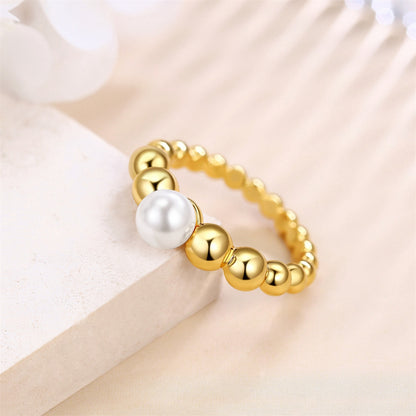 Middle Ancient Scenery Gold Ring