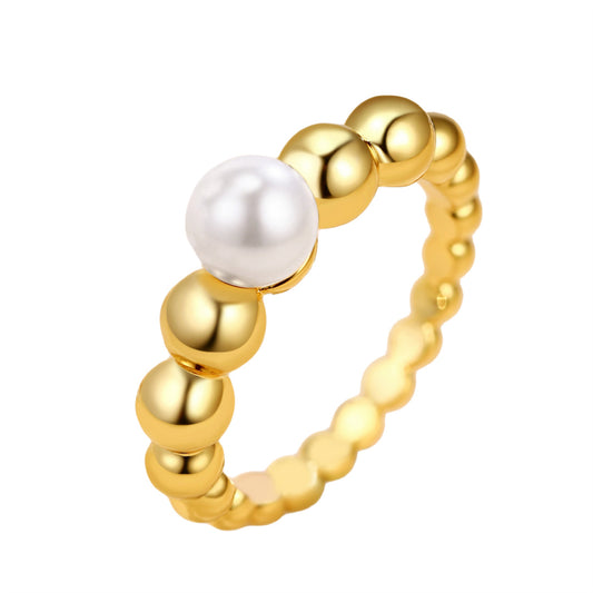Middle Ancient Scenery Gold Ring