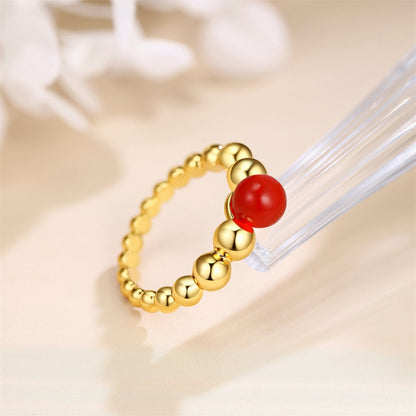 Middle Ancient Scenery Gold Ring