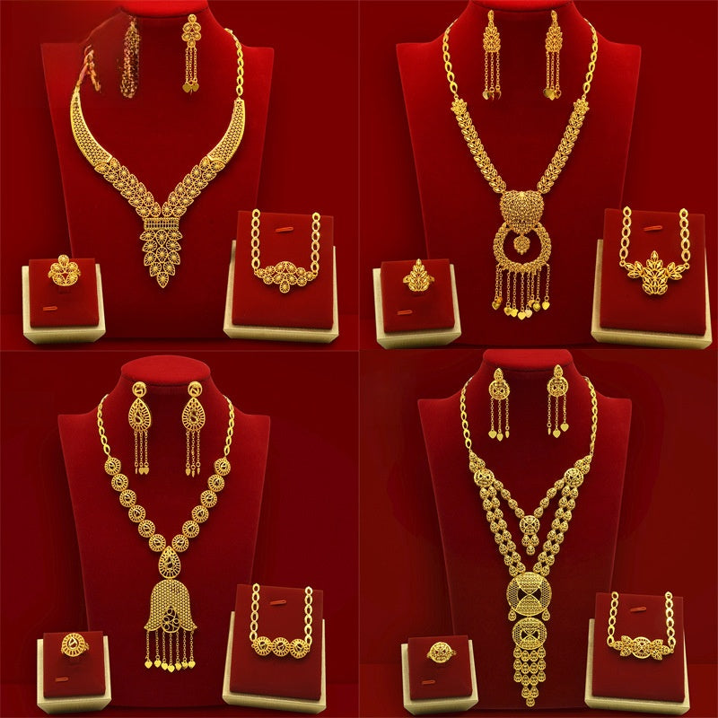 Middle Eastern Style Gold Plated Jewelry Set