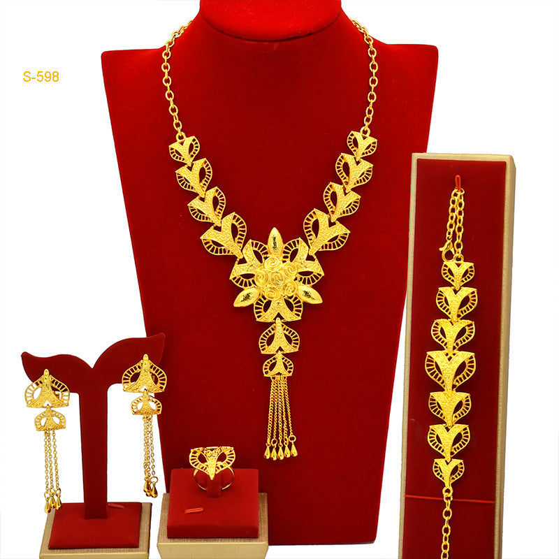 Middle Eastern Style Gold Plated Jewelry Set