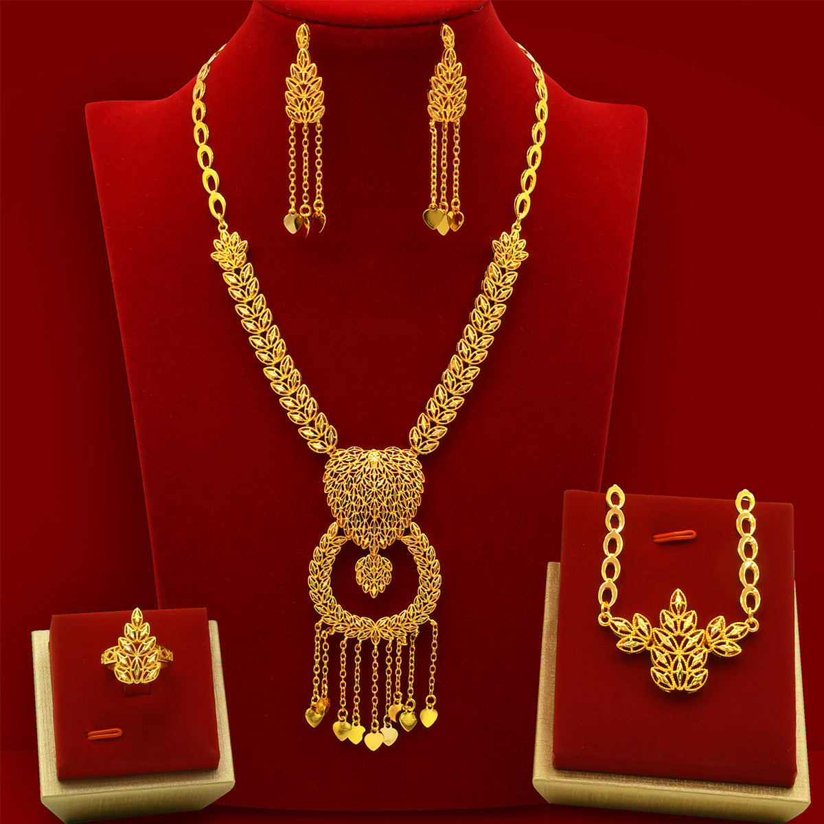 Middle Eastern Style Gold Plated Jewelry Set