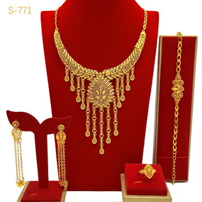 Middle Eastern Style Gold Plated Jewelry Set