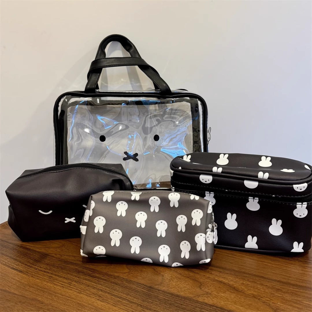 Miffy Rabbit Cosmetic Bag Set Travel Toiletry Organizer
