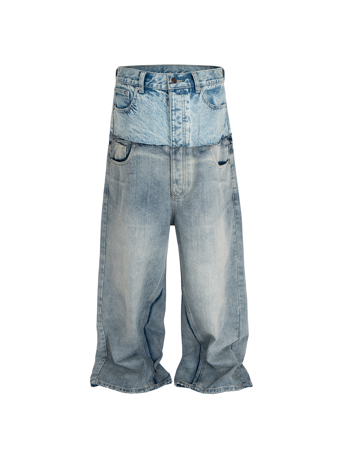 MIJKO Baggy Straight Jeans