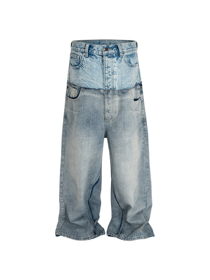 MIJKO Baggy Straight Jeans