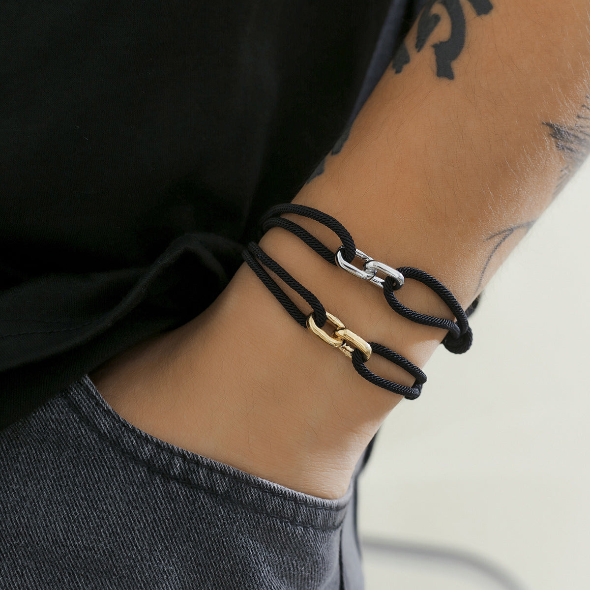 Milanese rope bracelet