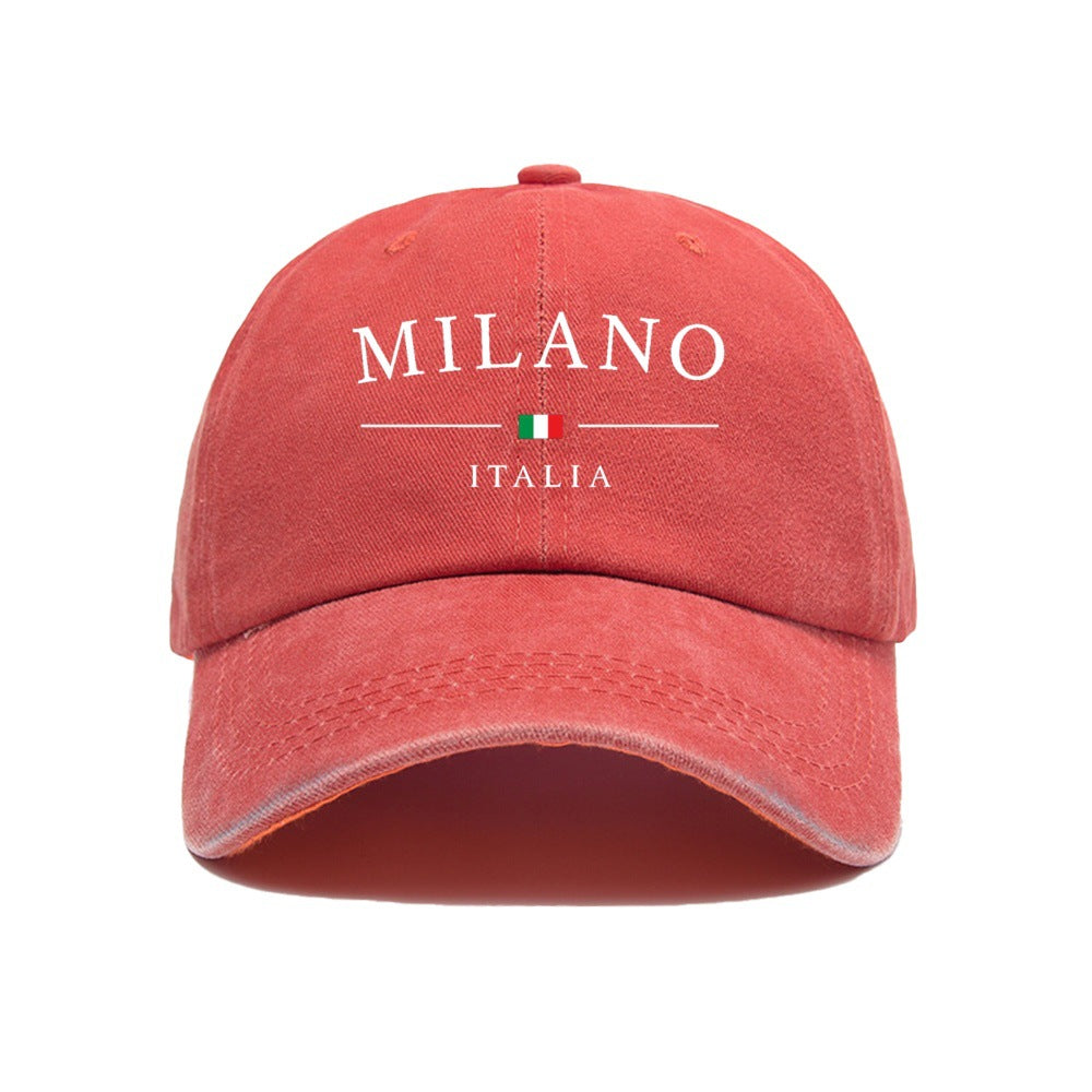 Milano Printed Vintage Washed Cotton Baseball Cap