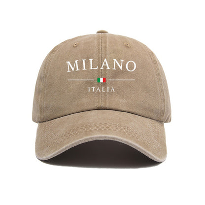 Milano Printed Vintage Washed Cotton Baseball Cap
