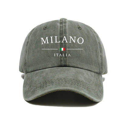 Milano Printed Vintage Washed Cotton Baseball Cap
