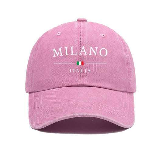 Milano Printed Vintage Washed Cotton Baseball Cap