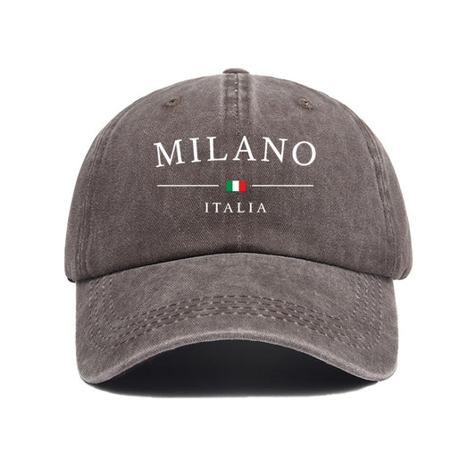 Milano Printed Vintage Washed Cotton Baseball Cap
