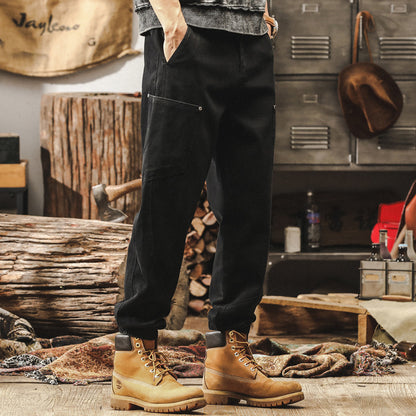 Military Green Casual Cotton Pants