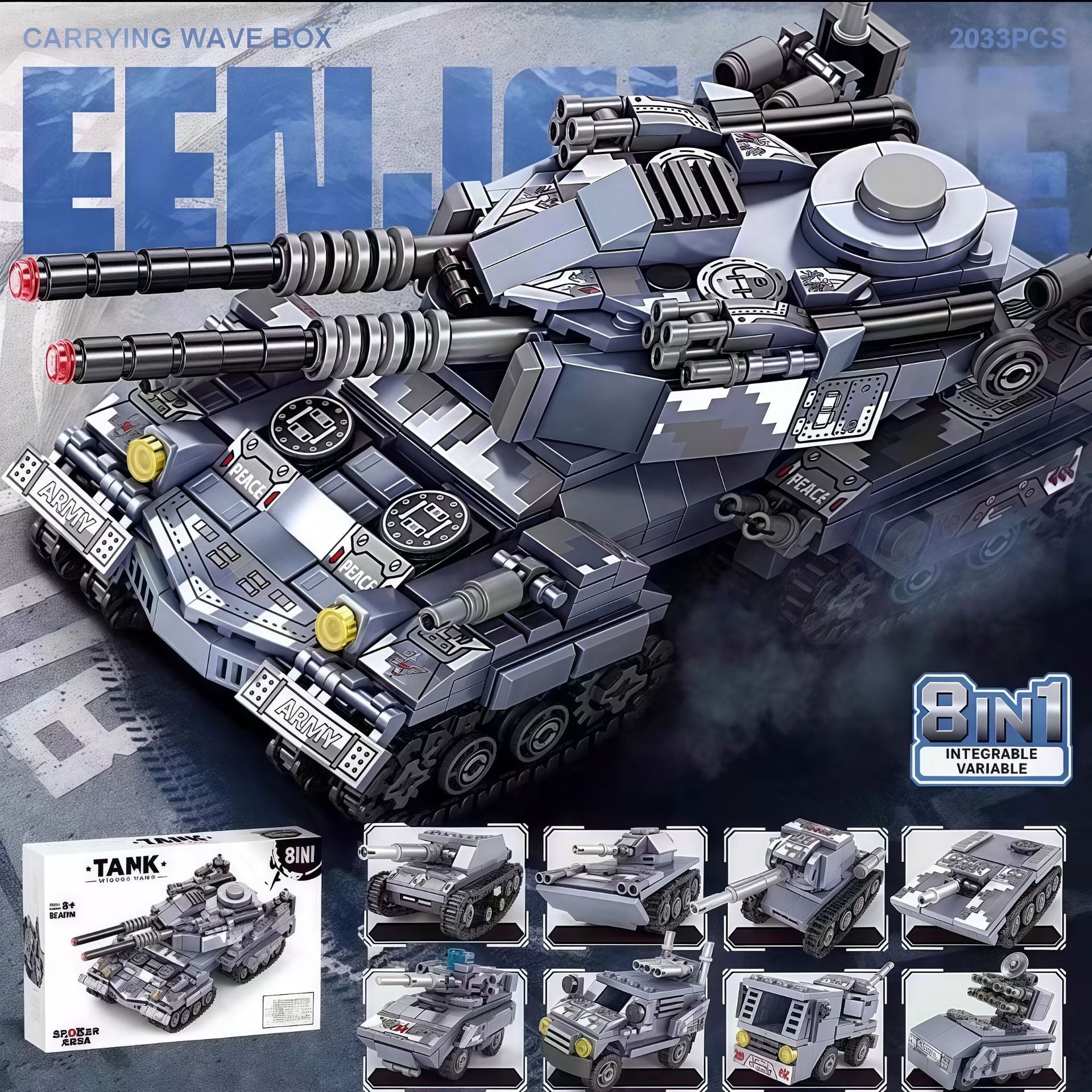 Military Tank Building Blocks