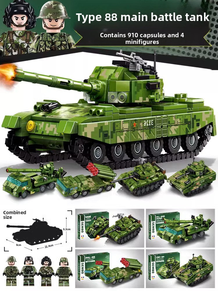 Military Tank Building Blocks Set