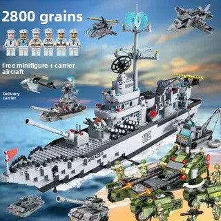 Military Warship Building Blocks Set