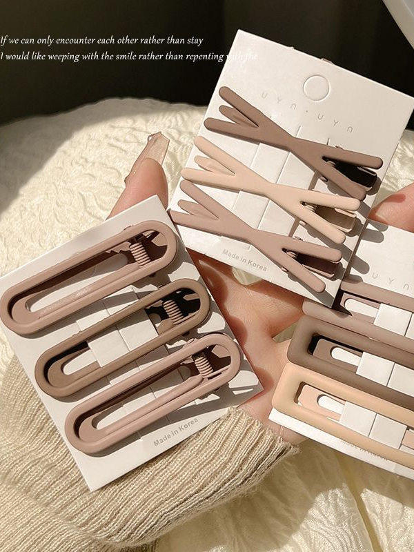 Milk Coffee Brown Hair Clips Korean Style Duckbill Clip Hair Accessories