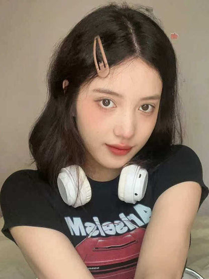 Milk Coffee Brown Hair Clips Korean Style Duckbill Clip Hair Accessories