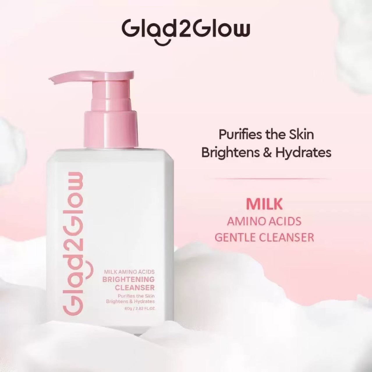 Milk moisturizing facial cleanser
