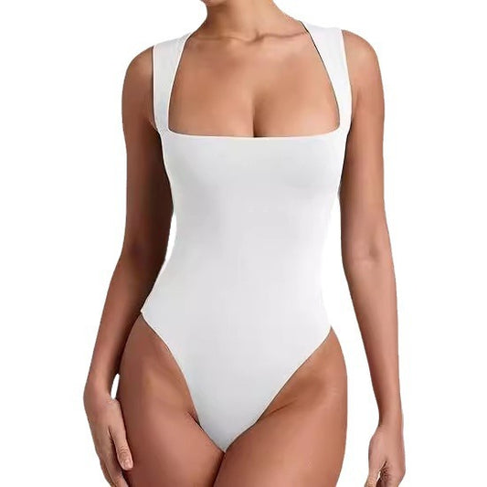Milk silk suit jumpsuit